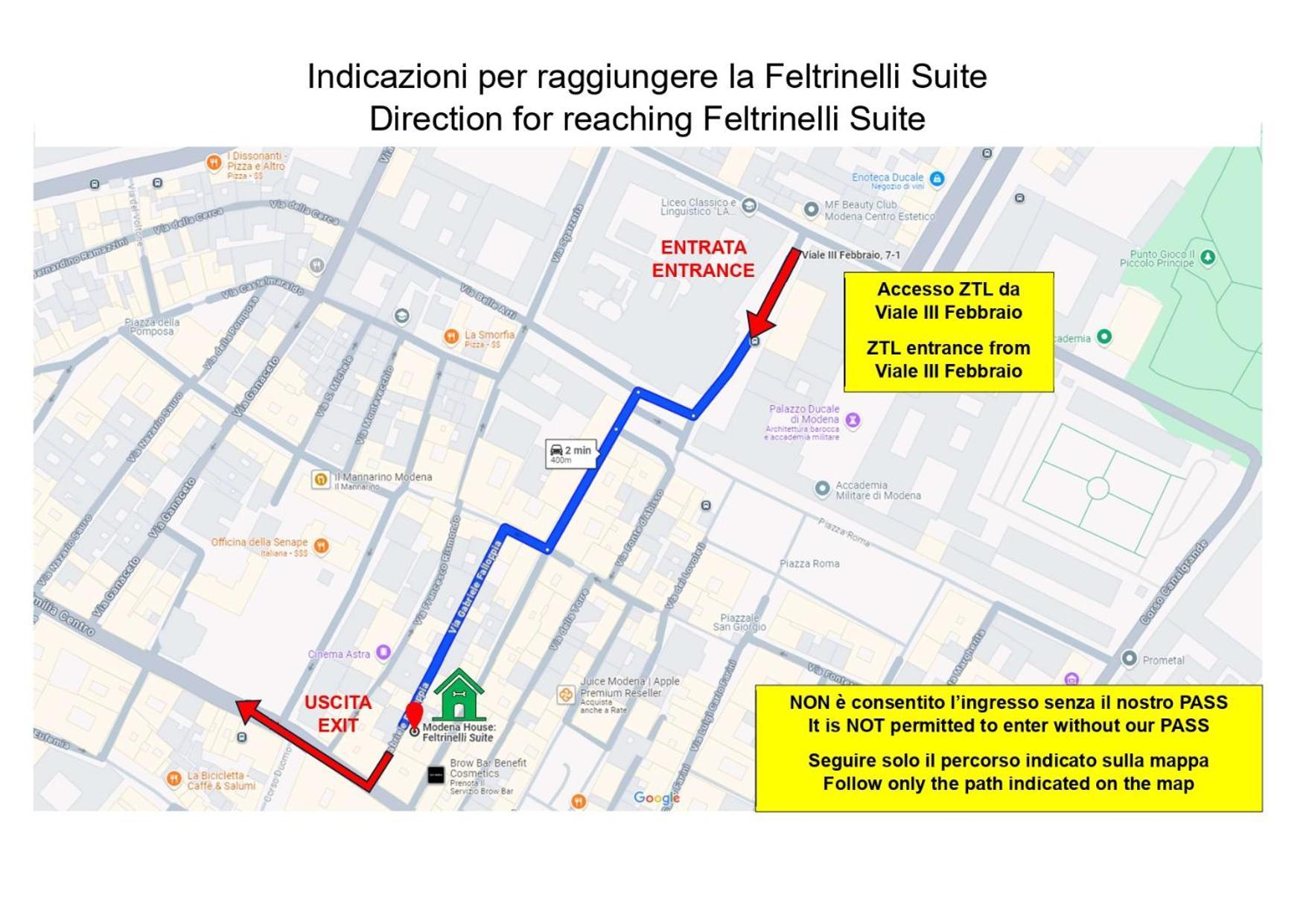 Feltrinelli Suite Modena Exteriör bild
